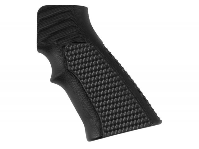 Hogue AR15 / M16 Piranha Grip G-10 - Solid Black - Hogue