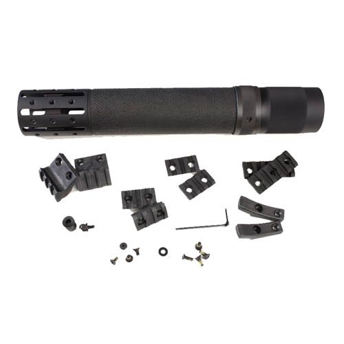 Hogue AR15/M16 Rifle Length FF Forend w/ OM Grip Area/Accessory Attachments Black 190595 - Hogue