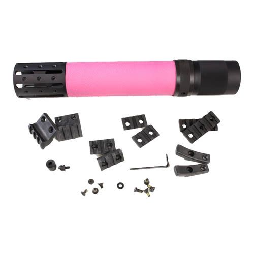 Hogue AR15/M16 Rifle Length FF Forend w/ OM Grip Area/Accessory Attachments Pink 190618 - Hogue