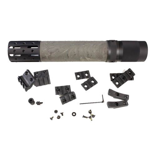 Hogue AR15/M16 Rifle Length FF Forend w/ OM Grip Area/Accessory Attachments Ghillie Green 190627 - Hogue