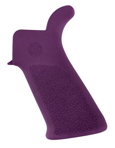 Hogue AR15/M16 Rubber Grip Beavertail w/ No Finger Grooves Purple - Hogue