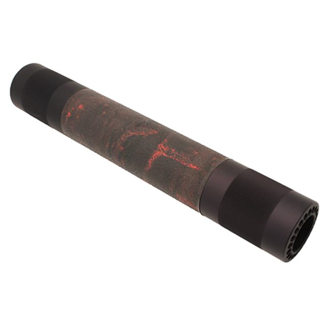 Hogue AR15/M16 Soft Rubber OverMolded Monogrip and Aluminum FF Forend Red Lava 196017 - Hogue