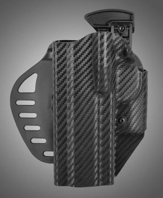 USED Hogue ARS Stage 1 Carry Commander 1911 Left Hand Holster CF Weave Black  EDEMO1 Used Condition Like New - Hogue