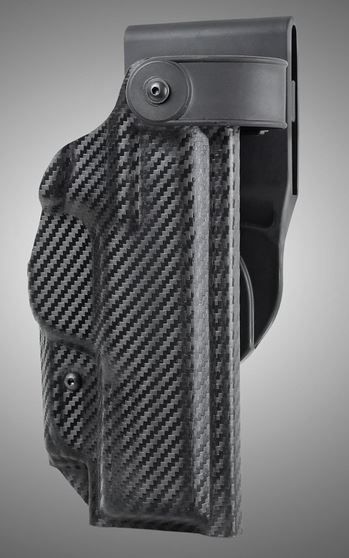 Hogue ARS Stage 2 Duty Holster Duty S&W M&P 9MM 40S&W 357SIG Right Hand Holster CF Weave Black - Hogue