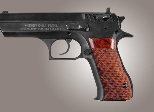 Hogue Baby Eagle .40 / 9mm Jericho & Uzi Eagle P-9 Coco Bolo Checkered - Hogue