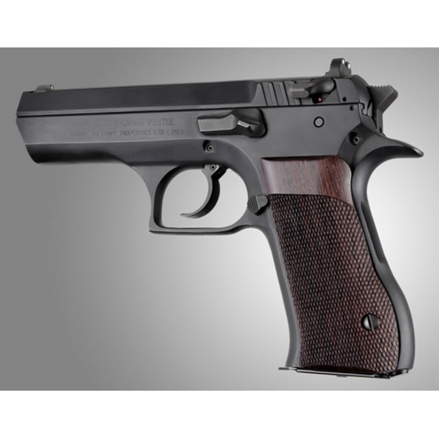 Hogue Baby Eagle .40 / 9mm Jericho & Uzi Eagle Rosewood Checkered - Hogue