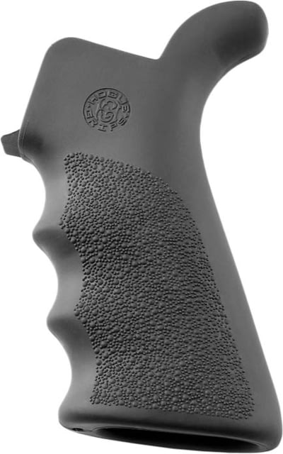 Hogue AR-15/M-16 Rubber Grip Beavertail with Finger Grooves Rubber Slate Grey