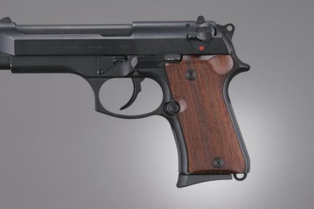 Hogue Beretta 92 Compact Coco Bolo Checkered - Hogue