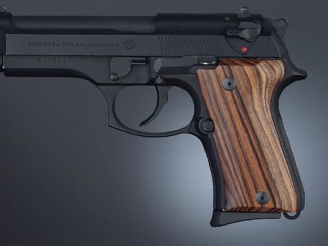 Hogue Beretta 92 Compact Kingwood - Hogue
