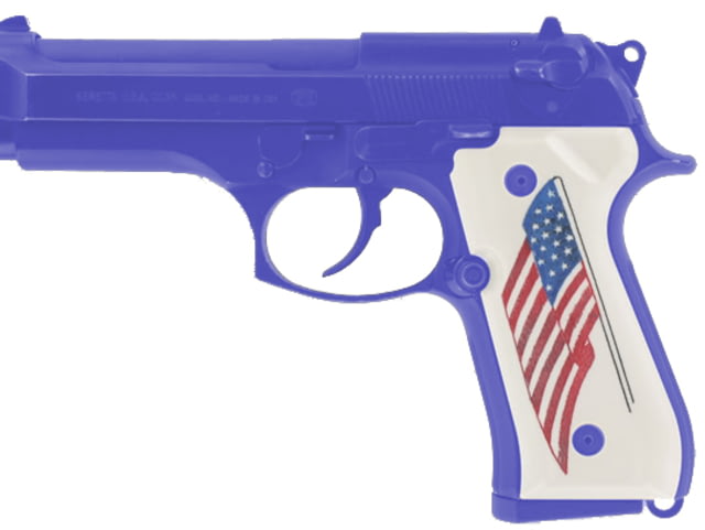 Hogue Beretta 92 Scrimshaw Ivory Polymer - American Flag - Hogue
