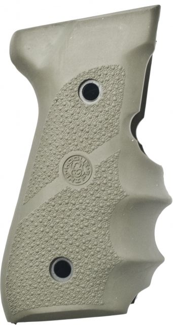 Hogue Beretta 92/96 series grip with Finger Grooves OD Green