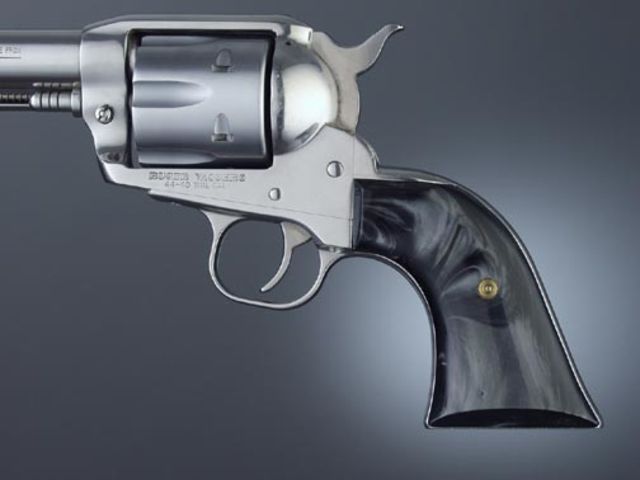 Hogue Gun Grip Blackhawk/Vaquero - Black Pearl Cowboy Panels