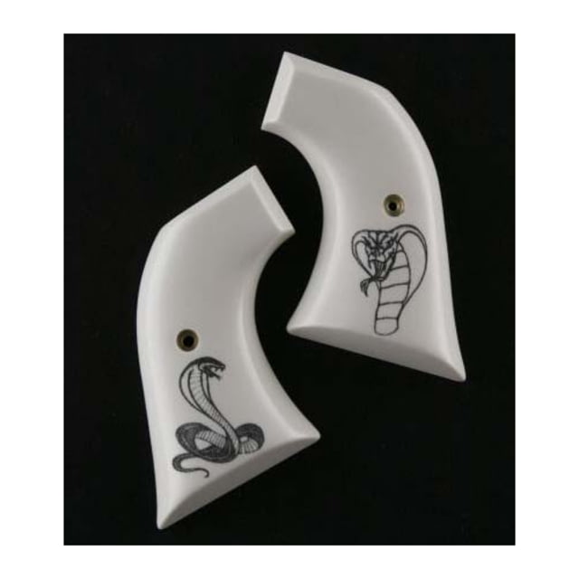 Hogue Blackhawk/Vaquero Scrimshaw Ivory Polymer - Cobra Snake - Hogue