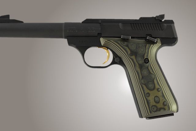 Hogue Browning BuckMark G-10 - G-Mascus OD Green Camo - Hogue