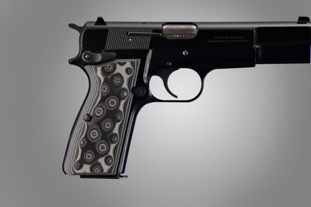 Hogue Browning Hi-Power G-10 - G-Mascus Black/Gray - Hogue