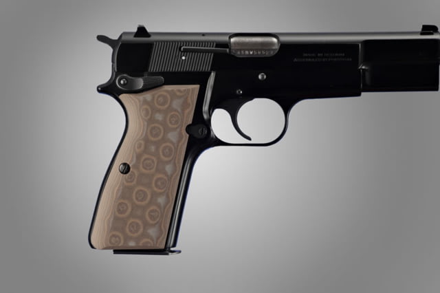 Hogue Browning Hi-Power G-10 - G-Mascus Tan - Hogue