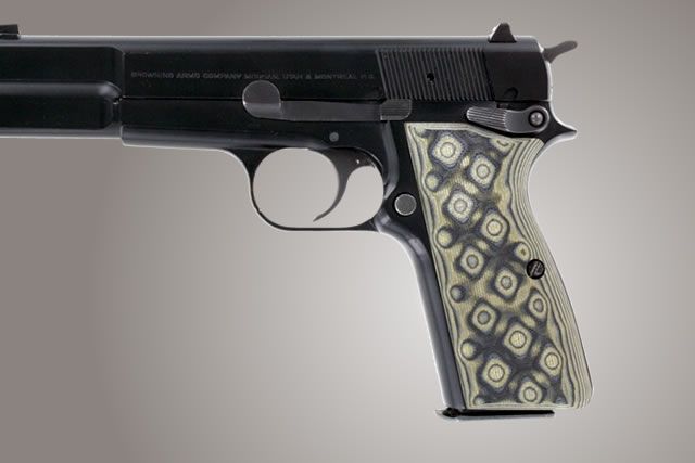 Hogue Browning Hi-Power G-10 - G-Mascus OD Green Camo - Hogue
