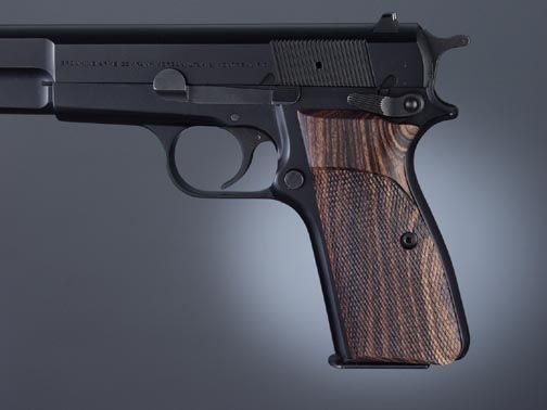 Hogue Browning Hi-Power Kingwood Checkered - Hogue