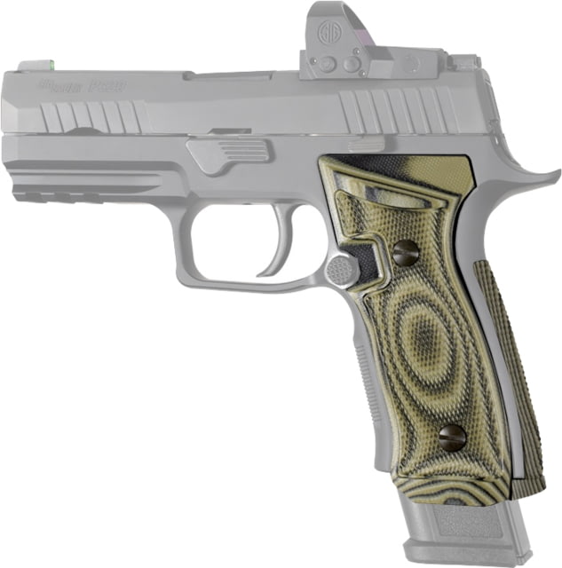 Hogue Checkered AXG Magrip Sig Sauer P320 Green Lava - Hogue