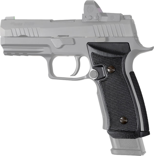 Hogue Checkered AXG Magrip Sig Sauer P320 Solid Black - Hogue