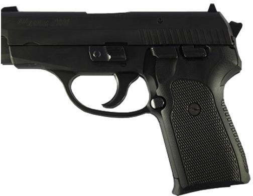 Hogue SIG Sauer P239 Checkered G-10 - Solid Black