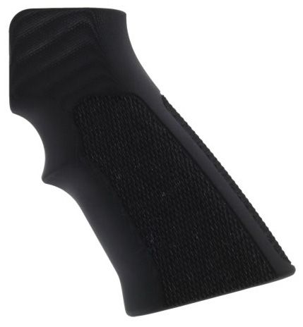 Hogue AR15 / M16 Checkered G-10 - Solid Black - Hogue