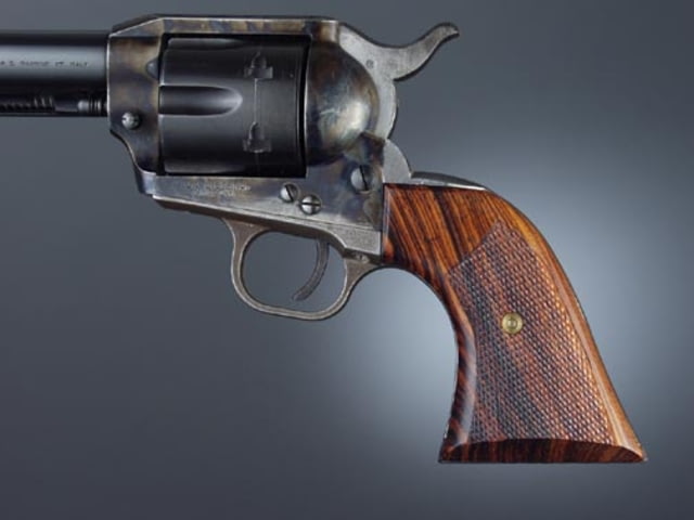 Hogue Colt Single Action Coco Bolo Cowboy Panels Checkered - Hogue