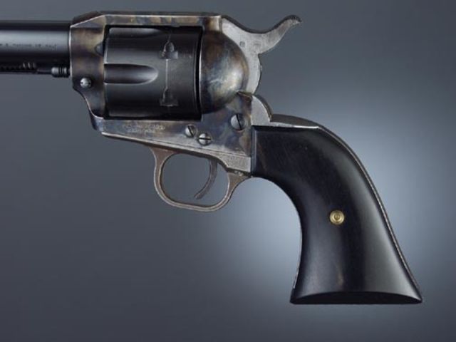 Hogue Colt Single Action Ebony Cowboy Panels - Hogue