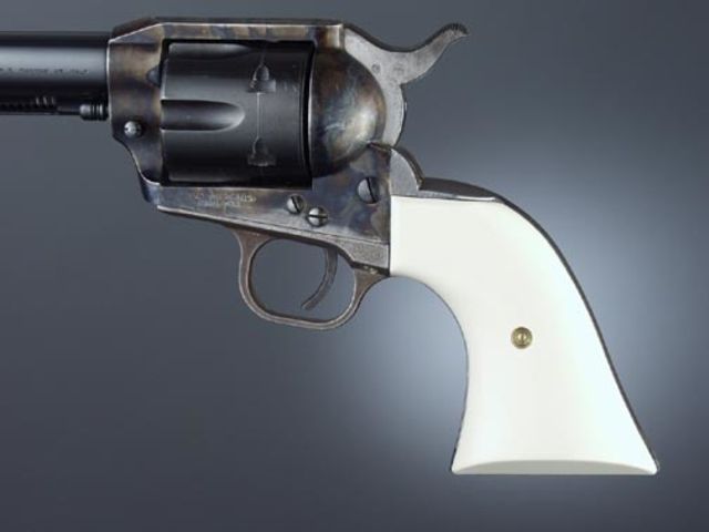 Hogue Colt Single Action Ivory Polymer Cowboy Panels