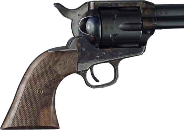 Hogue Colt Single Action Walnut Cowboy Panels Checkered - Hogue
