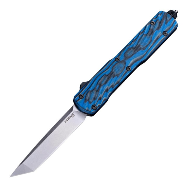 Hogue Counterstrike OTF Automatic Knife 3.35in CPM-20CV Stainless Steel Tanto Blade Blue Lava G10 Handle - Hogue