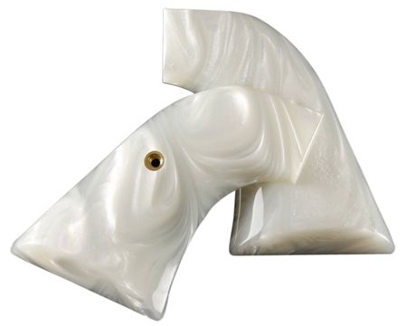 Hogue Cowboy Action Grip Ruger XR3 Vaquero Blackhawk and Single Six White Pearlized Polymer