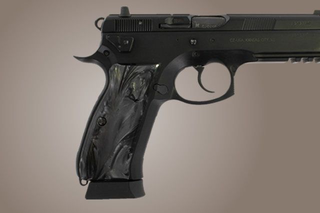 Hogue CZ-75 CZ-85 Black Pearlized-Polymer - Hogue