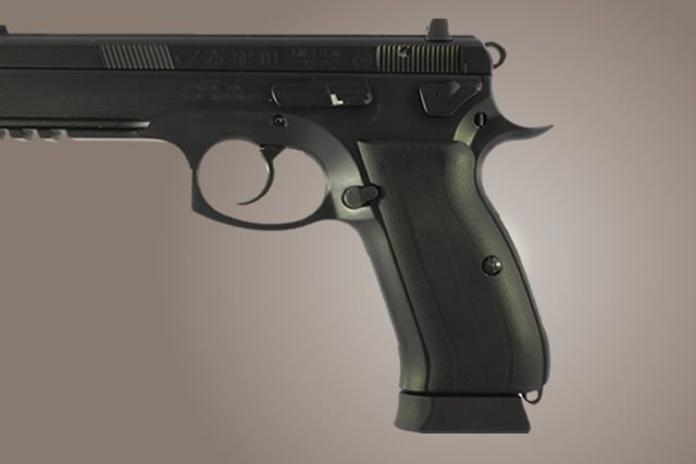 Hogue CZ-75 - CZ-85 G-10 - Solid Black - Hogue