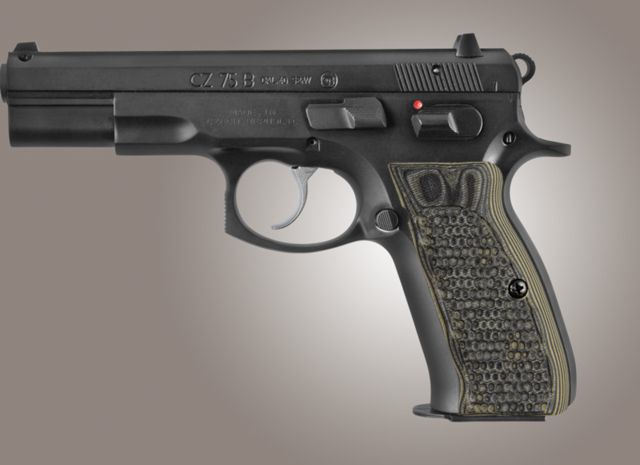 Hogue CZ-75 - CZ-85 Piranha Grip G-10 - G-Mascus Green - Hogue