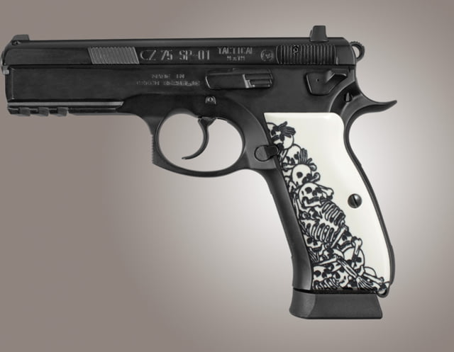 Hogue CZ 75 Scrimshaw Ivory Polymer - Boneyard - Hogue