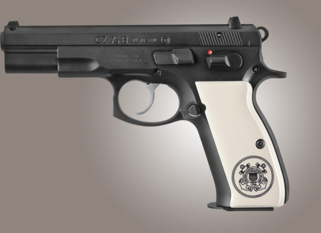 Hogue CZ 75 Scrimshaw Ivory Polymer - Coast Guard - Hogue