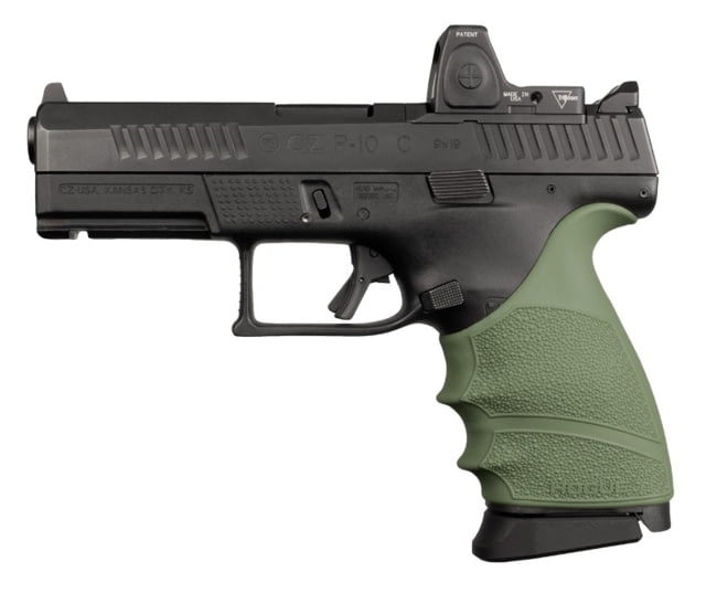 Hogue CZ P-10 C HandALL Beavertail Grip Sleeve OD Green