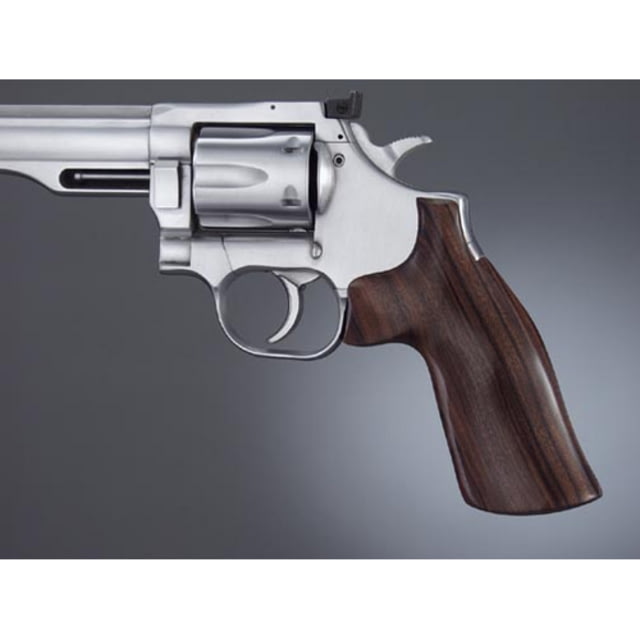 Hogue Dan Wesson Sm. Frame Pau Ferro No Finger Groove Checkered - Hogue