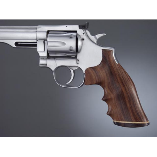 Hogue Dan Wesson Sm. Frame Pau Ferro Top Finger Groove Big Butt Checkered - Hogue