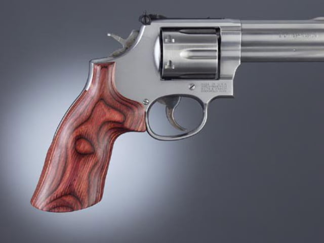 Hogue Dan Wesson Sm.Frame RoseLaminate No Finger Groove