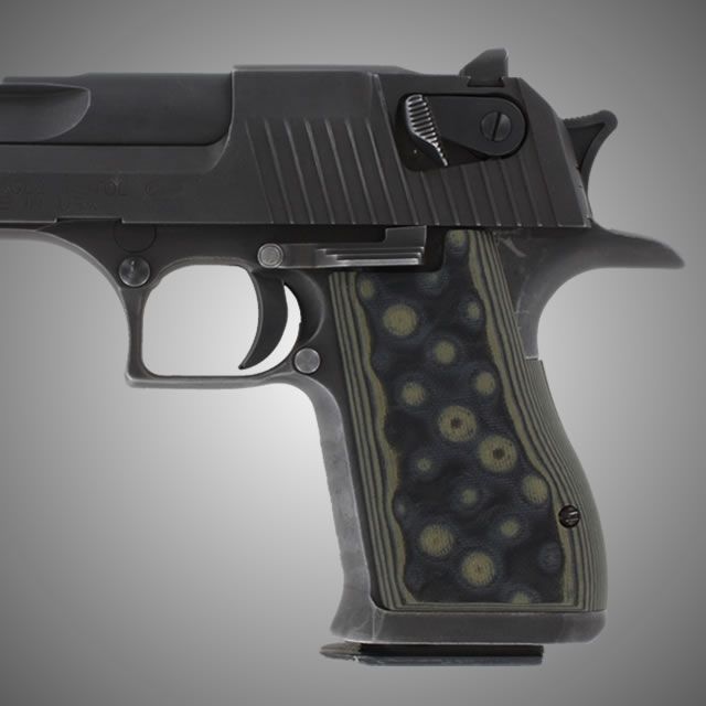 Hogue Desert Eagle Gun Grip G-10 - G-Mascus OD Green Camo - Hogue