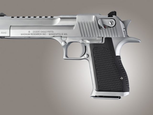 Hogue Desert Eagle Piranha Grip G-10 - Solid Black - Hogue
