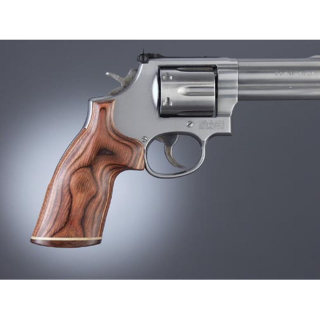 Hogue Detective Spec. Rose Laminate No Finger Groove Stripe/Cap - Hogue