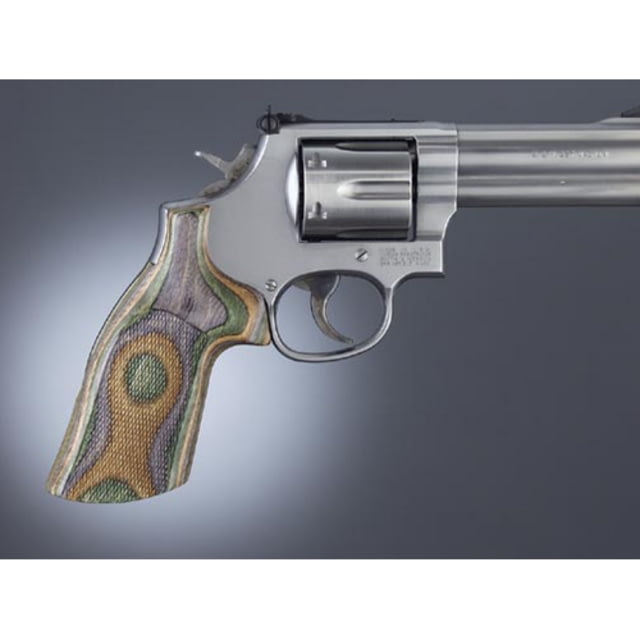 Hogue Diamondback Lamo Camo No finger Groove Checkered - Hogue