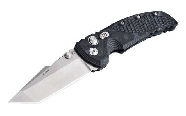 Hogue EX-01 3.5in Tactical Folder Tanto Blade Tumble Finish G-10 Frame - G-Mascus Black - Hogue