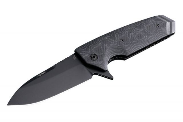 Hogue EX-02 3.75in. Tactical Folding Knife Spear Point Blade Flipper Brushed G-10 Frame G-Mascus Green - Hogue