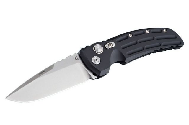 Hogue EX-A01 Automatic Folding Kinfe w/4in Drop Point Blade Black - Hogue