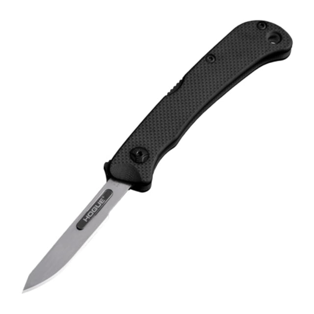 Hogue Expel Folding Knife 2.5 in High Carbon Steel Scalpel Blade Black Handle