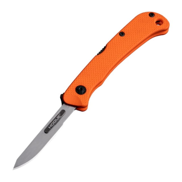 Hogue Expel Folding Knife 2.5 in High Carbon Steel Scalpel Blade Blaze Orange Handle